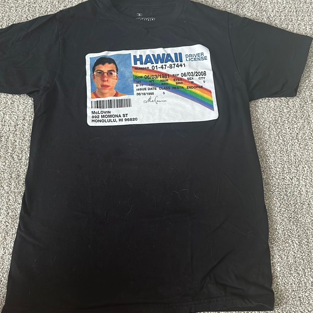 superbad tee size small (unisex)